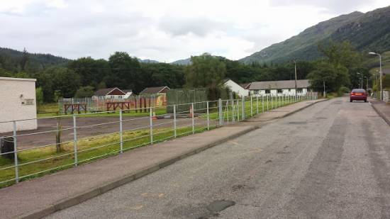 New Galvanised Iron bar railings at Lochgoilhead Primary School.