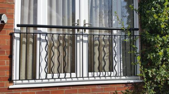 Bespoke Juliet balcony for house in Stockport