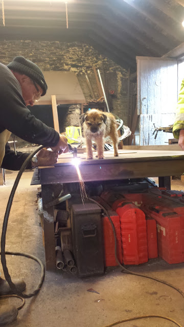Kela Inspecting the work