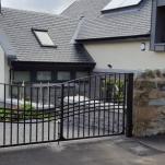 Bespoke modern double leaf gates for new house