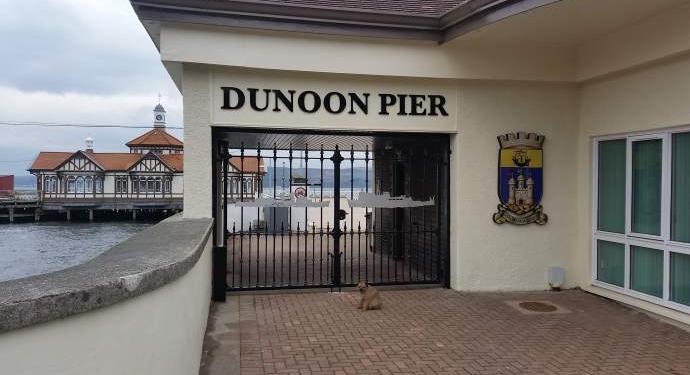 Dunoon Pier's New gates February 2016